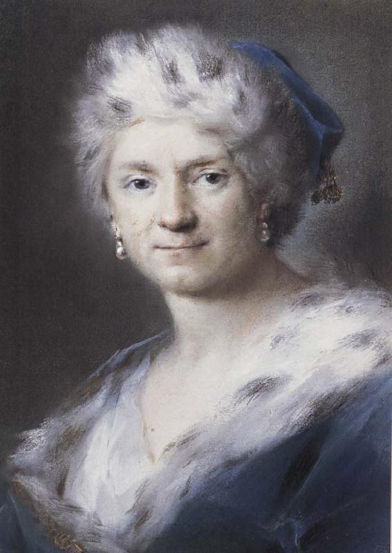 Rosalba carriera Self-Portrait as Winter oil painting picture